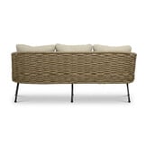 Flora stoel-bank loungeset 5 personen | touw + aluminium | Sahara Dust | 3-delig
