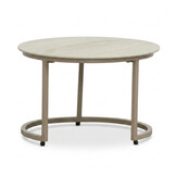 Aurora koffietafel set van 2 | sintered stone + aluminium | Marble Latte