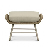 Dex voetenbank | touw + aluminium | Sandstone