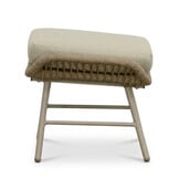 Dex voetenbank | touw + aluminium | Sandstone