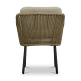 Italo dining tuinstoel | touw + aluminium | Sahara Dust