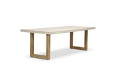 Laurenne dining tuintafel 6 personen | polystone + hardhout | travertinlook | 250cm
