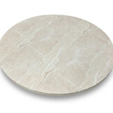 Nina koffietafel | polystone | Chalk beige | 95cm rond
