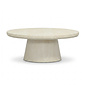 BUITEN living Nina koffietafel | polystone | Chalk beige | 95cm rond