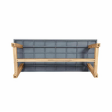 Veltis/Braga dining tuinset | 6 personen | polystone + touw | 250cm