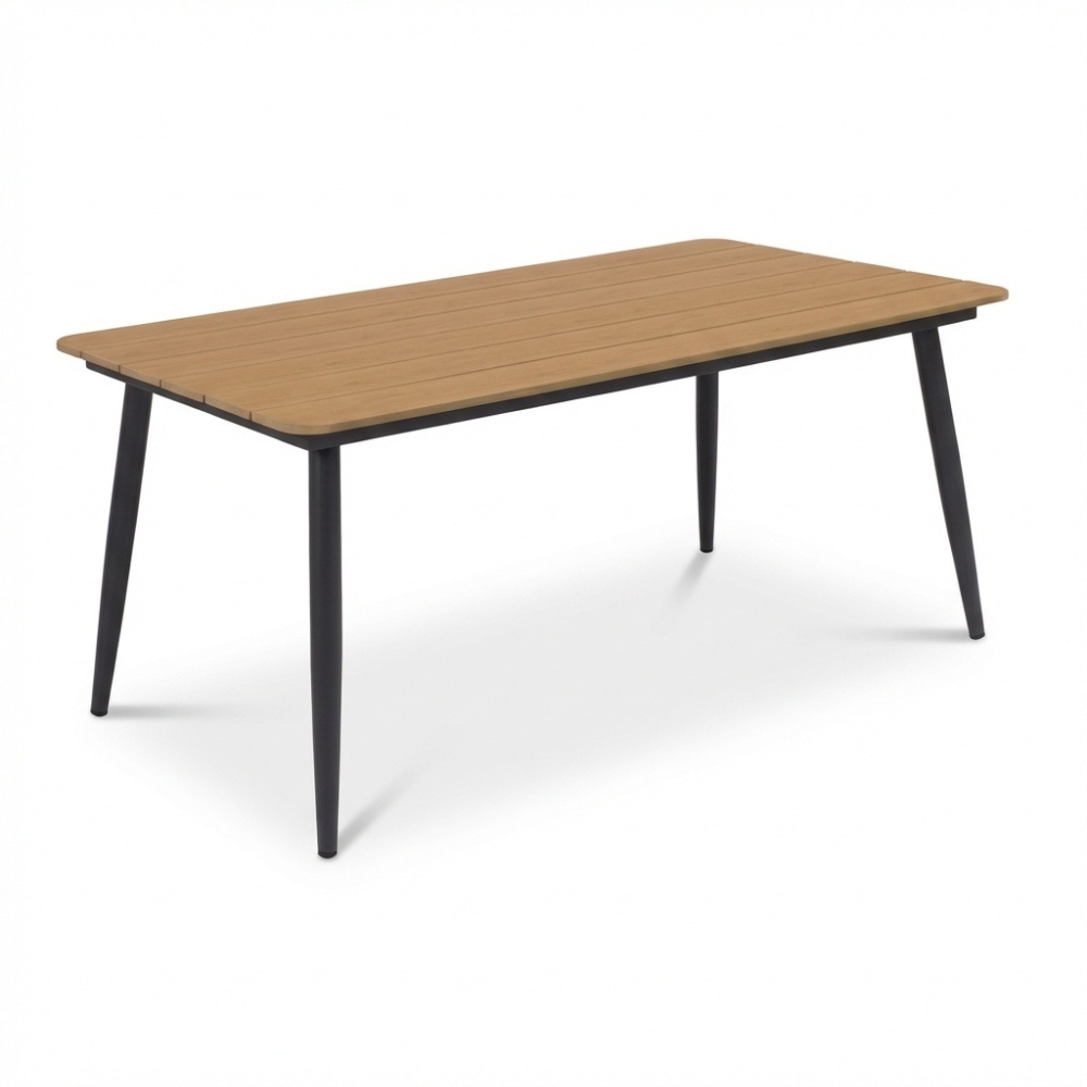 Liana dining loungeset rechts 8 personen | wicker + aluminium | zand | 4-delig - 270x193cm