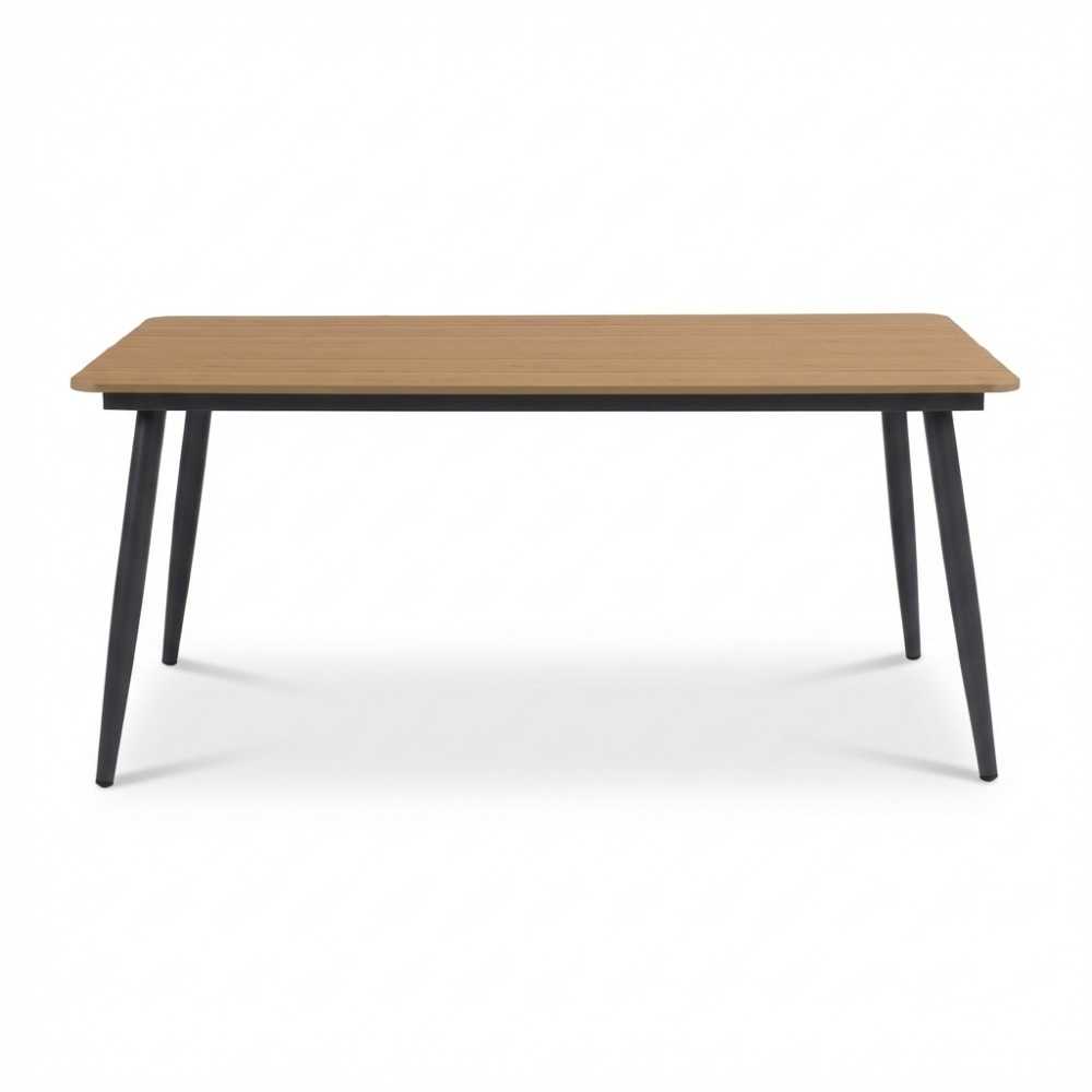 Liana dining loungeset rechts 8 personen | wicker + aluminium | zand | 4-delig - 270x193cm