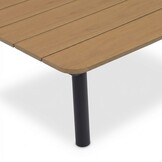 Liana dining loungeset rechts 8 personen | wicker + aluminium | zand | 4-delig - 270x193cm