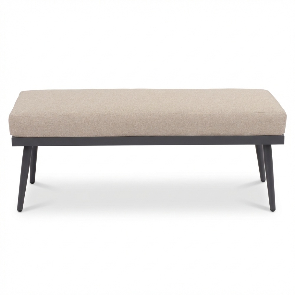Liana dining loungeset rechts 8 personen | wicker + aluminium | zand | 4-delig - 270x193cm