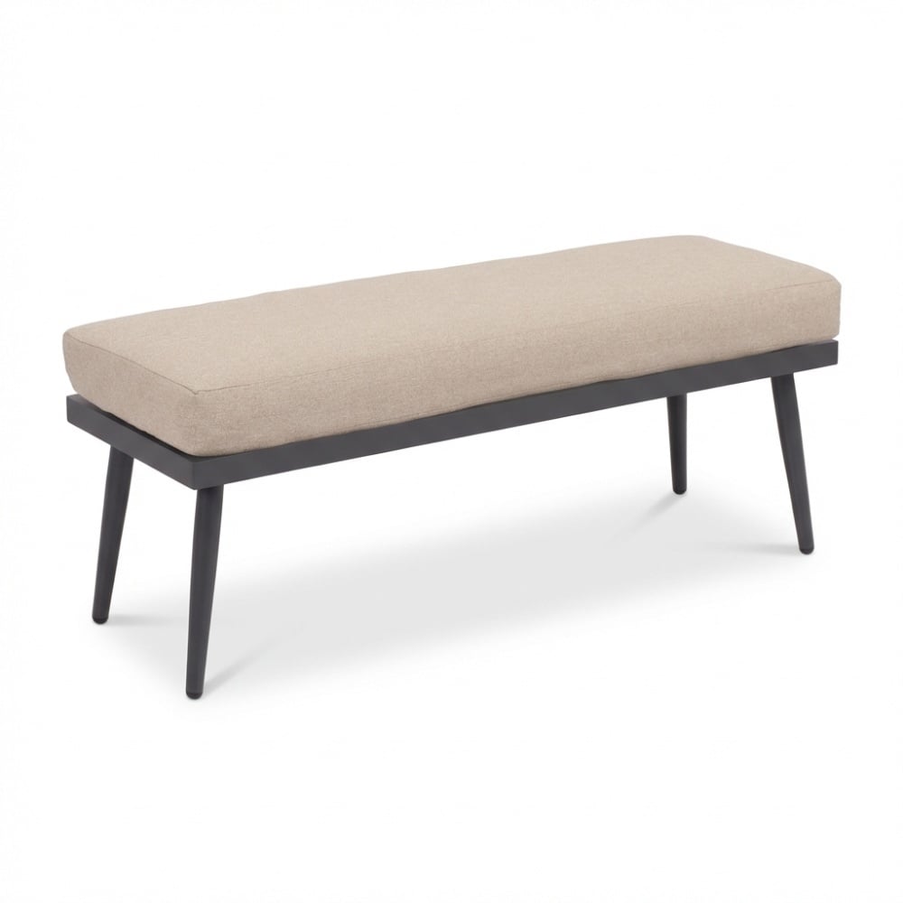 Liana dining loungeset rechts 8 personen | wicker + aluminium | zand | 4-delig - 270x193cm