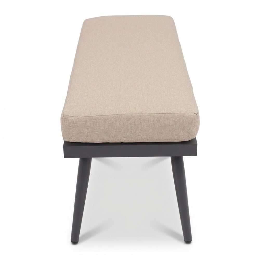 Liana dining loungeset rechts 8 personen | wicker + aluminium | zand | 4-delig - 270x193cm