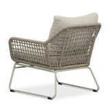Valencia stoel-bank loungeset incl. Aurora tafel | touw + aluminium | Almond Beige | 4-delig