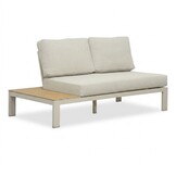 Barcelona hoek loungeset beige 5 personen | aluminium + polywood | beige | 4-delig - 270x270cm