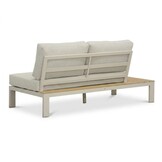 Barcelona hoek loungeset beige 5 personen | aluminium + polywood | beige | 4-delig - 270x270cm