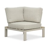 Barcelona hoek loungeset beige 5 personen | aluminium + polywood | beige | 4-delig - 270x270cm