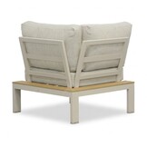 Barcelona hoek loungeset beige 5 personen | aluminium + polywood | beige | 4-delig - 270x270cm