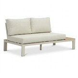 Barcelona hoek loungeset beige 5 personen | aluminium + polywood | beige | 4-delig - 270x270cm