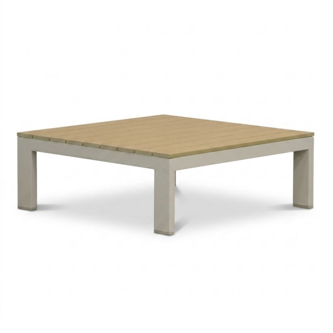Barcelona hoek loungeset beige 5 personen | aluminium + polywood | beige | 4-delig - 270x270cm