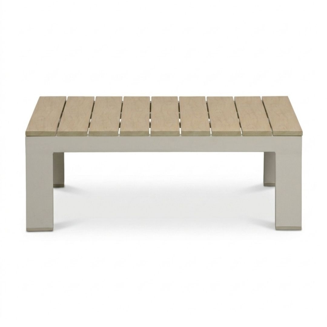 Barcelona hoek loungeset beige 5 personen | aluminium + polywood | beige | 4-delig - 270x270cm