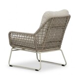 Valencia loungestoel | touw + aluminium | Almond Beige