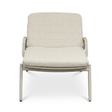 Malta ligbed beige | aluminium + teak | beige | 186cm