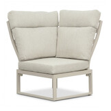Manhattan dining loungeset - verstelbaar 6 personen | aluminium + polywood | beige | 5-delig - 273x213cm