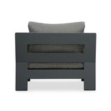Riviera stoel-bank loungeset 5 personen | aluminium + teak | antraciet | 4-delig