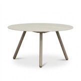 Telissa koffietafel set van 2 | sintered stone + aluminium | Marble Latte/beige