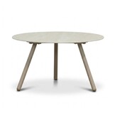 Telissa koffietafel set van 2 | sintered stone + aluminium | Marble Latte/beige