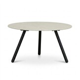 Telissa koffietafel set van 2 | sintered stone + aluminium | Marble Latte/antraciet