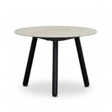 Telissa koffietafel set van 2 | sintered stone + aluminium | Marble Latte/antraciet