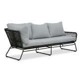 Potenza hoek loungeset 5 personen | aluminium + touw | Stone Grey | 4-delig - 213x213cm