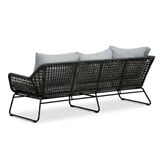 Potenza hoek loungeset 5 personen | aluminium + touw | Stone Grey | 4-delig - 213x213cm