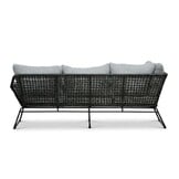 Potenza hoek loungeset 5 personen | aluminium + touw | Stone Grey | 4-delig - 213x213cm