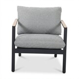 Florence/Palau stoel-bank loungeset 5 personen | aluminium + touw | antraciet | 5-delig