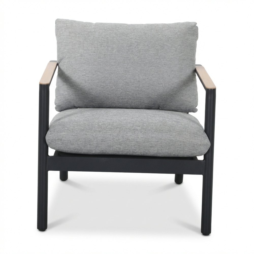 Florence/Palau stoel-bank loungeset 5 personen | aluminium + touw | antraciet | 5-delig