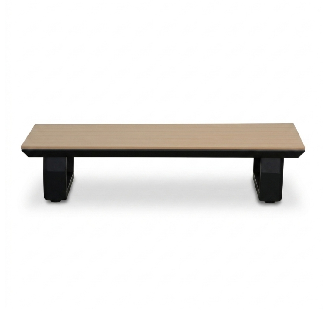 Atlanta hoek loungeset 6 personen | aluminium + polywood | antraciet | 3-delig - 305x228cm
