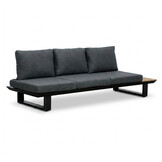 Atlanta hoek loungeset 6 personen | aluminium + polywood | antraciet | 3-delig - 305x228cm