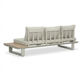 Atlanta hoek loungeset 6 personen | aluminium + polywood | beige | 3-delig - 305x228cm