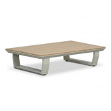 Atlanta hoek loungeset 6 personen | aluminium + polywood | beige | 3-delig - 305x228cm