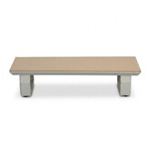 Atlanta hoek loungeset 6 personen | aluminium + polywood | beige | 3-delig - 305x228cm