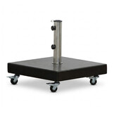 Granito parasolvoet 50kg met zwenkwielen | graniet | antraciet