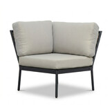 Lucca dining loungeset 5 personen | wicker + aluminium | zand | 4-delig - 219x219cm
