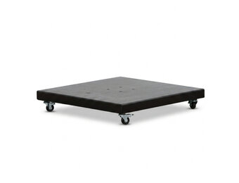 Monza parasolvoet 90kg met zwenkwielen | graniet | antraciet