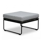 Potenza hoek loungeset 5 personen | aluminium + touw | Stone Grey | 4-delig - 213x213cm