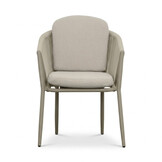 Parma dining tuinstoel | touw + aluminium | beige