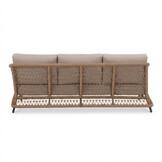 Vienna/Palau stoel-bank loungeset 5 personen | wicker + aluminium | zand | 5-delig