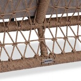 Vienna/Palau stoel-bank loungeset 5 personen | wicker + aluminium | zand | 5-delig