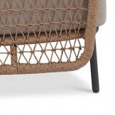 Vienna/Palau stoel-bank loungeset 5 personen | wicker + aluminium | zand | 5-delig