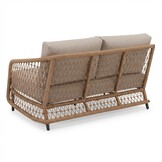 Vienna/Palau hoek loungeset 5 personen | wicker + aluminium | zand | 4-delig - 223x223cm